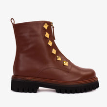 Load image into Gallery viewer, The Ottawa Brown Leather Ankle Women Boot