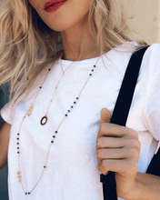 Load image into Gallery viewer, Black Spinel Necklace Layering Set