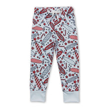 Load image into Gallery viewer, Red skateboard candy cane baby kids Christmas pockets pants