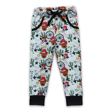 Load image into Gallery viewer, Highland cow cactus baby kids Christmas pockets pants