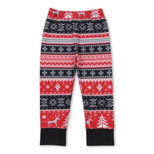 Load image into Gallery viewer, Red black deer Christmas tree baby kids pants