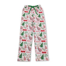 Load image into Gallery viewer, Christmas tree cake gingerbread adult men sleepwear bottom