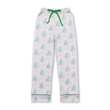 Load image into Gallery viewer, Pink Christmas tree bow adult women pants sleepwear bottom