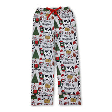 Load image into Gallery viewer, Christmas tree cow adult women pants sleepwear bottom