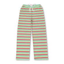 Load image into Gallery viewer, Red green stripe adult women Christmas pants
