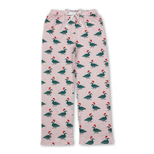 Load image into Gallery viewer, Pink duck Christmas adult women sleepwear bottom pants