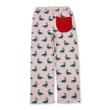 Load image into Gallery viewer, Pink duck Christmas adult women sleepwear bottom pants