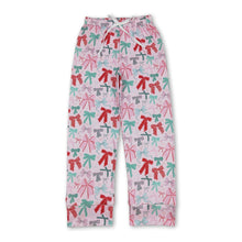 Load image into Gallery viewer, Pink colorful bows adult women Christmas sleepwear pants