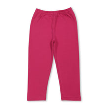 Load image into Gallery viewer, Hot pink cotton kids girls leggings