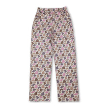 Load image into Gallery viewer, Pink brown camo elastic waist adult women pants