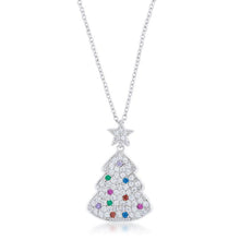 Load image into Gallery viewer, Multicolor Christmas Tree Drop Necklace