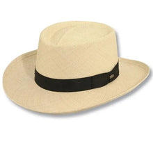 Load image into Gallery viewer, Scala Westminster - Panama Straw Gambler Hat