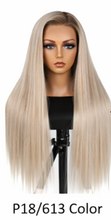 Load image into Gallery viewer, Red Glueless Straight 24' HD Lace Frontal Human Hair Wigs Body Wave