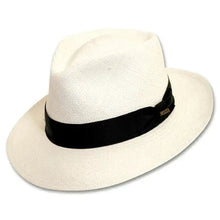 Load image into Gallery viewer, Scala Bernards - Panama Straw Fedora Hat