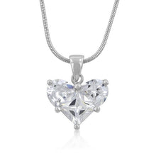 Load image into Gallery viewer, Classic Clear Heart Pendant