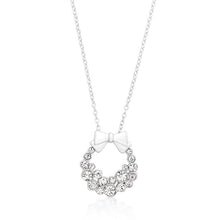 Load image into Gallery viewer, Holiday Wreath Clear Crystal Pendant