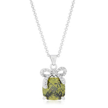 Load image into Gallery viewer, Olivine Pendant with Bow