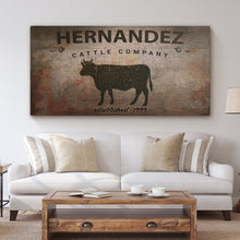 Load image into Gallery viewer, Cattle Company Sign