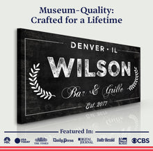 Load image into Gallery viewer, Bar and Grill Sign IV