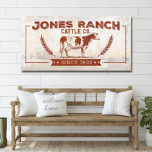 Load image into Gallery viewer, Ranch Cattle Co Rustic Sign