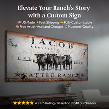 Load image into Gallery viewer, Cattle Ranch Sign X