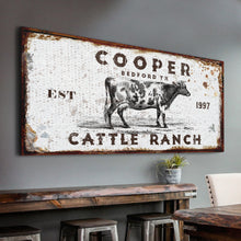 Load image into Gallery viewer, Personalized Cattle Ranch Rustic Sign II