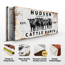 Load image into Gallery viewer, Personalized Cattle Ranch Rustic Sign II