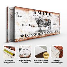 Load image into Gallery viewer, Longhorn Rustic Cattle Sign III