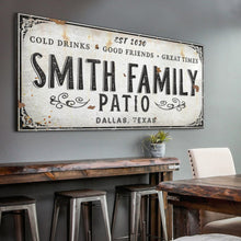 Load image into Gallery viewer, Family Patio Sign