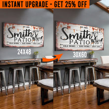 Load image into Gallery viewer, Upgrade Your 48x24 Inches 'Family Patio' (Style 2) Canvas To 60x30 Inches
