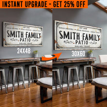 Load image into Gallery viewer, Upgrade Your 48x24 Inches 'Family Patio' (Style 3) Canvas To 60x30 Inches
