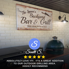 Load image into Gallery viewer, Backyard Bar &amp; Grill Sign II
