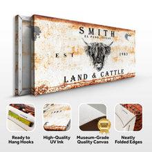Load image into Gallery viewer, Land And Cattle Rustic Sign III