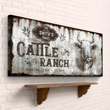 Load image into Gallery viewer, Vintage Cattle Ranch Sign