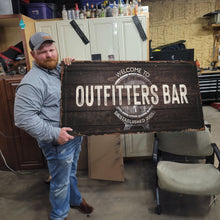 Load image into Gallery viewer, Beer Barrel Bar Sign