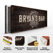 Load image into Gallery viewer, Beer Barrel Bar Sign: Custom Bar Signs for Home Bar – Ideal Man Cave Wall Decor &amp; Perfect Gift for Him