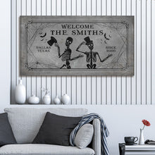 Load image into Gallery viewer, Gothic Welcome Sign