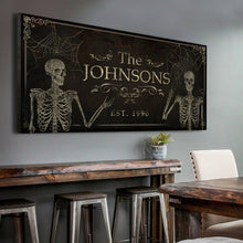 Load image into Gallery viewer, Gothic Family Sign - Personalized Gothic Decor - The Perfect Gothic Interior Design Gift