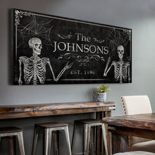 Load image into Gallery viewer, Gothic Family Sign - Personalized Gothic Art - Custom Family Sign