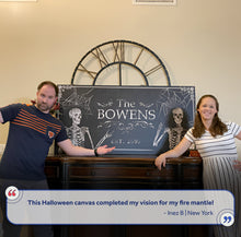 Load image into Gallery viewer, Gothic Family Sign - Personalized Gothic Art - Custom Family Sign