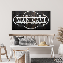 Load image into Gallery viewer, My Cave My Rules Sign