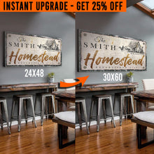 Load image into Gallery viewer, Upgrade Your 20x10 Inches 'Homestead' (Style 3) Canvas To 48x24 Inches