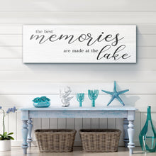 Load image into Gallery viewer, Best Memories At The Lake Sign