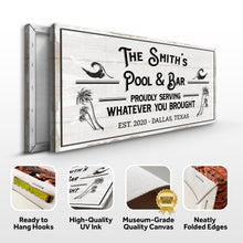 Load image into Gallery viewer, Personalized Rustic Pool And Bar Sign III