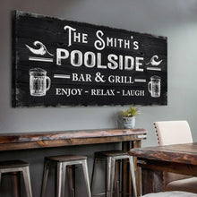 Load image into Gallery viewer, Personalized Poolside Bar And Grill Sign
