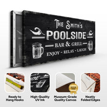 Load image into Gallery viewer, Personalized Poolside Bar And Grill Sign III