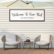 Load image into Gallery viewer, Welcome To Our Pool Sign