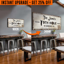 Load image into Gallery viewer, Upgrade Your 20x10 Inches '19th Hole Golf' (Style 1) Canvas To 48x24 Inches