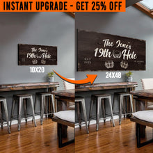 Load image into Gallery viewer, Upgrade Your 20x10 Inches '19th Hole Golf' (Style 2) Canvas To 48x24 Inches