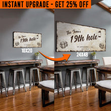 Load image into Gallery viewer, Upgrade Your 20x10 Inches '19th Hole Golf' (Style 3) Canvas To 48x24 Inches
